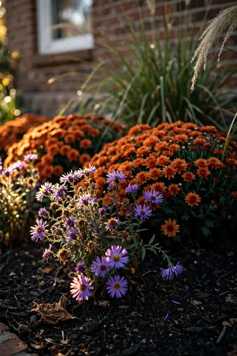 21 Fall Flower Bed Ideas: Foundation Beds, Walkway Edging, and Front-Yard Curb Appeal