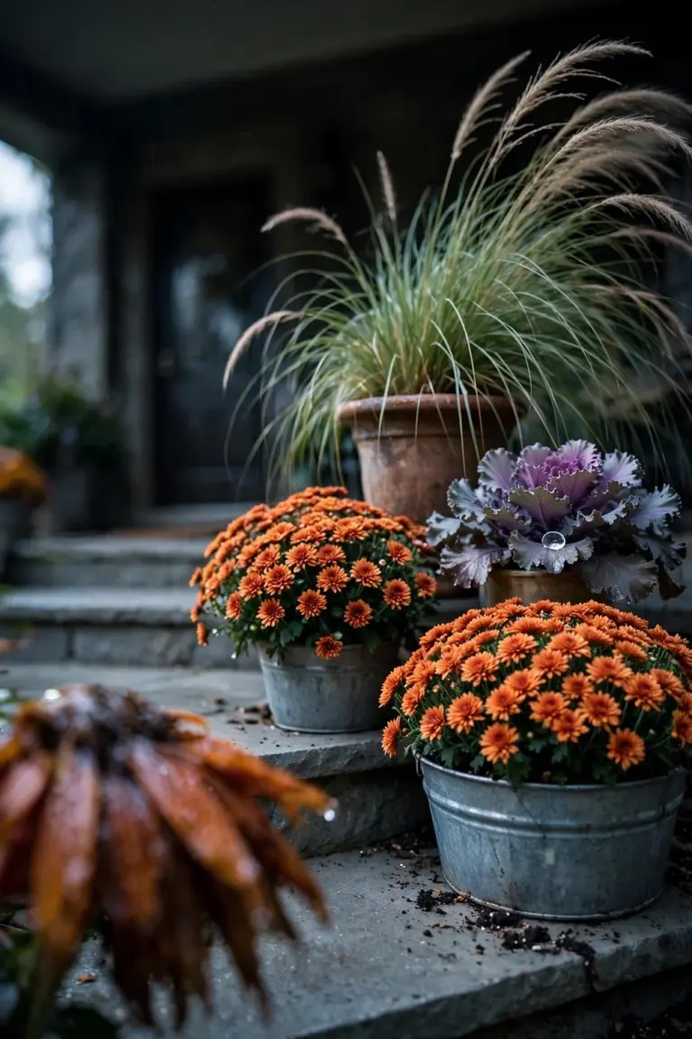 21 Fall Planter Ideas: Thriller-Filler-Spiller Pots for Porches That Last